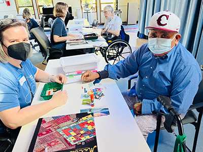PitchBook Volunteers Enrich Adult Day Health Group Activities